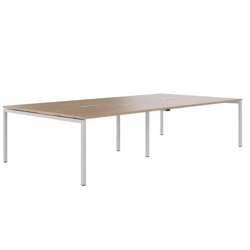 NOVA Tableau de conférence | 3200 x 1640 mm (10 - 12 personnes), électrifié, chêne ambre