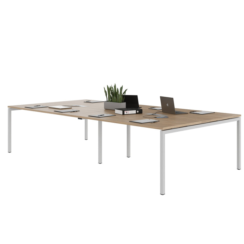 NOVA Tableau de conférence | 3200 x 1640 mm (10 - 12 personnes), électrifié, chêne ambre