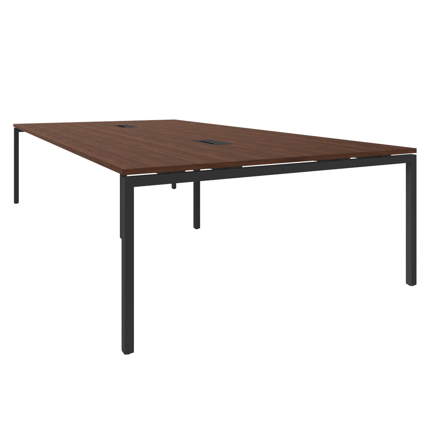 Table de conférence NOVA | Électrifié, 3200 x 1640 mm (10 - 12 personnes), noyer