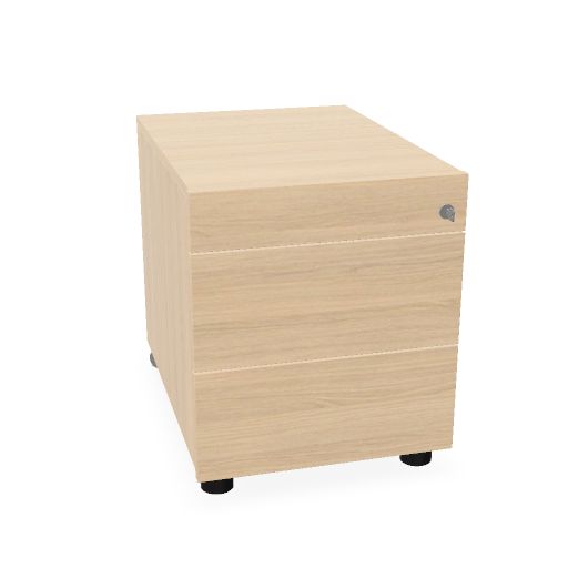 NOVA Rollcontainer | 2 XL-Schubladen + 1 Kleinteilefach, 600 mm tief, viele Farboptionen