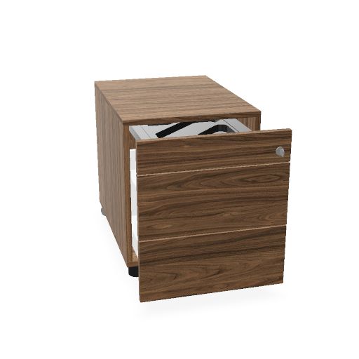 NOVA Rollcontainer | 2 XL-Schubladen + 1 Kleinteilefach, 600 mm tief, viele Farboptionen