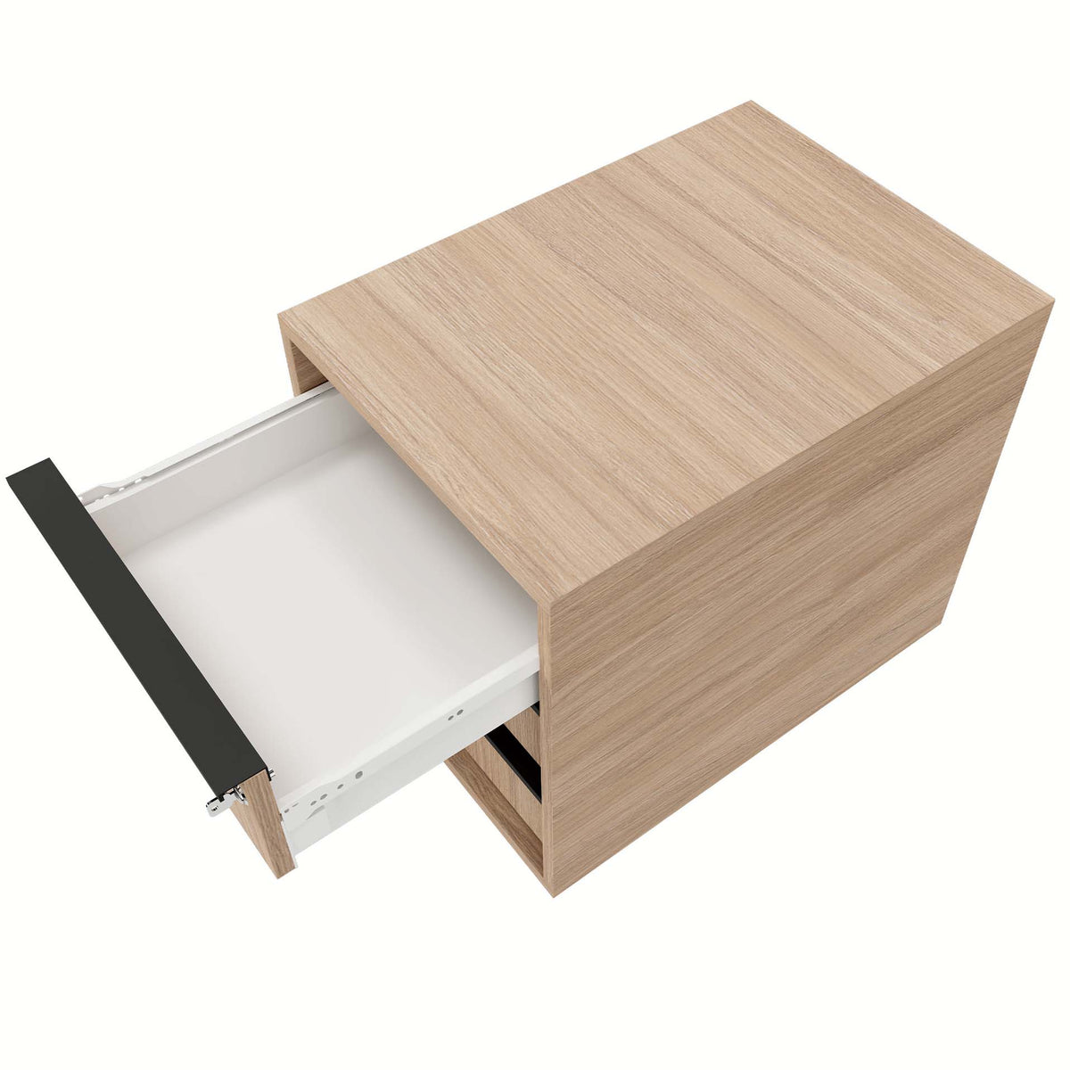 NOVA roll container | 3 drawers, 600mm deep, amber oak - 2 Lightbox Main Image