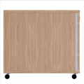 NOVA Rollcontainer | 3 Schubladen + 1 Kleinteilefach, 600 mm tief, Bernsteineiche - 2 Thumbnail Image