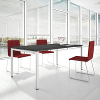 NOVA U meeting table | 2000 x 1000 mm, anthracite