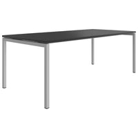 NOVA U meeting table | 2000 x 1000 mm, anthracite