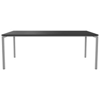 NOVA U meeting table | 2000 x 1000 mm, anthracite