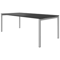 NOVA U meeting table | 2000 x 1000 mm, anthracite