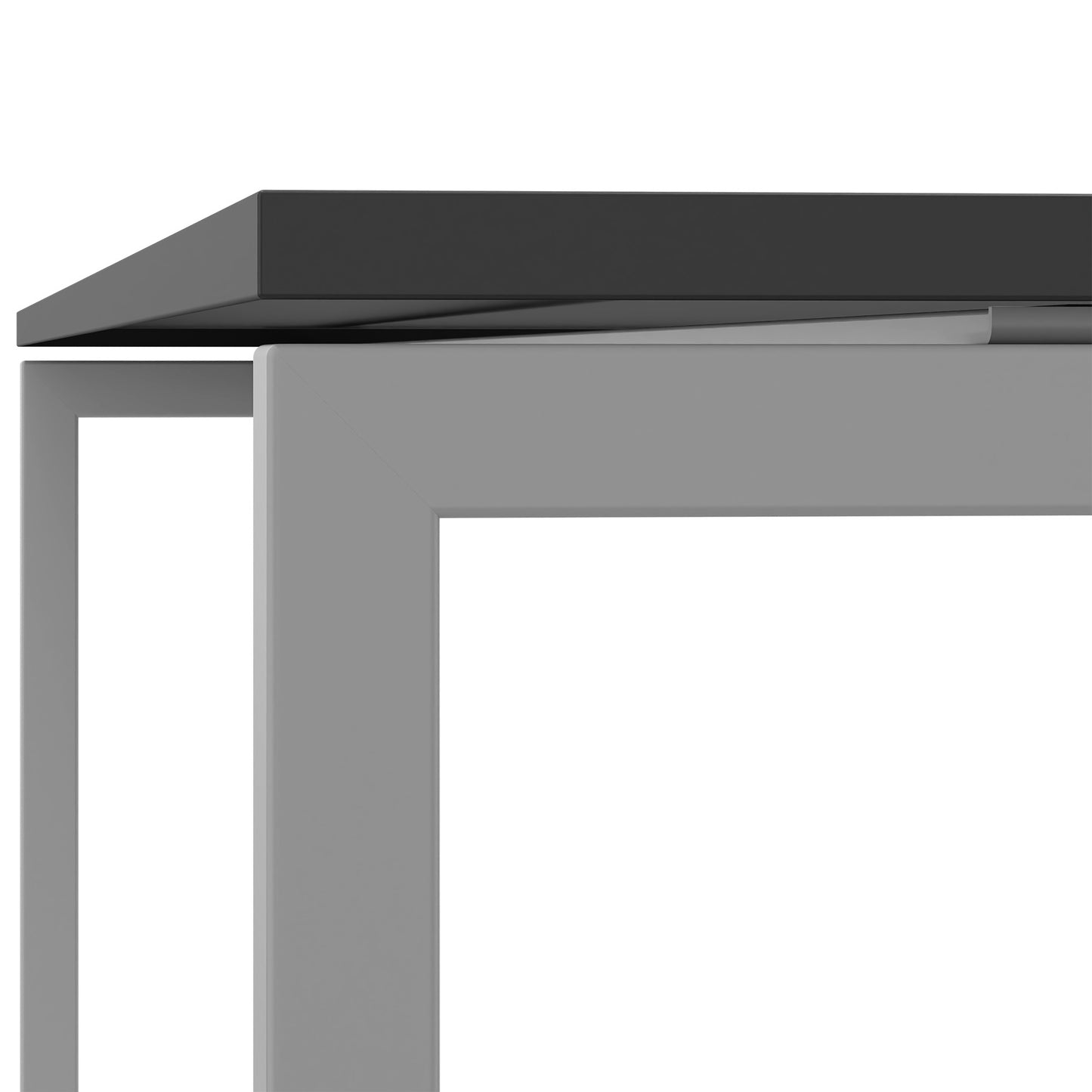 NOVA U meeting table | 2000 x 1000 mm, anthracite