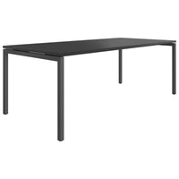 NOVA U meeting table | 2000 x 1000 mm, anthracite