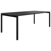 NOVA U meeting table | 2000 x 1000 mm, anthracite