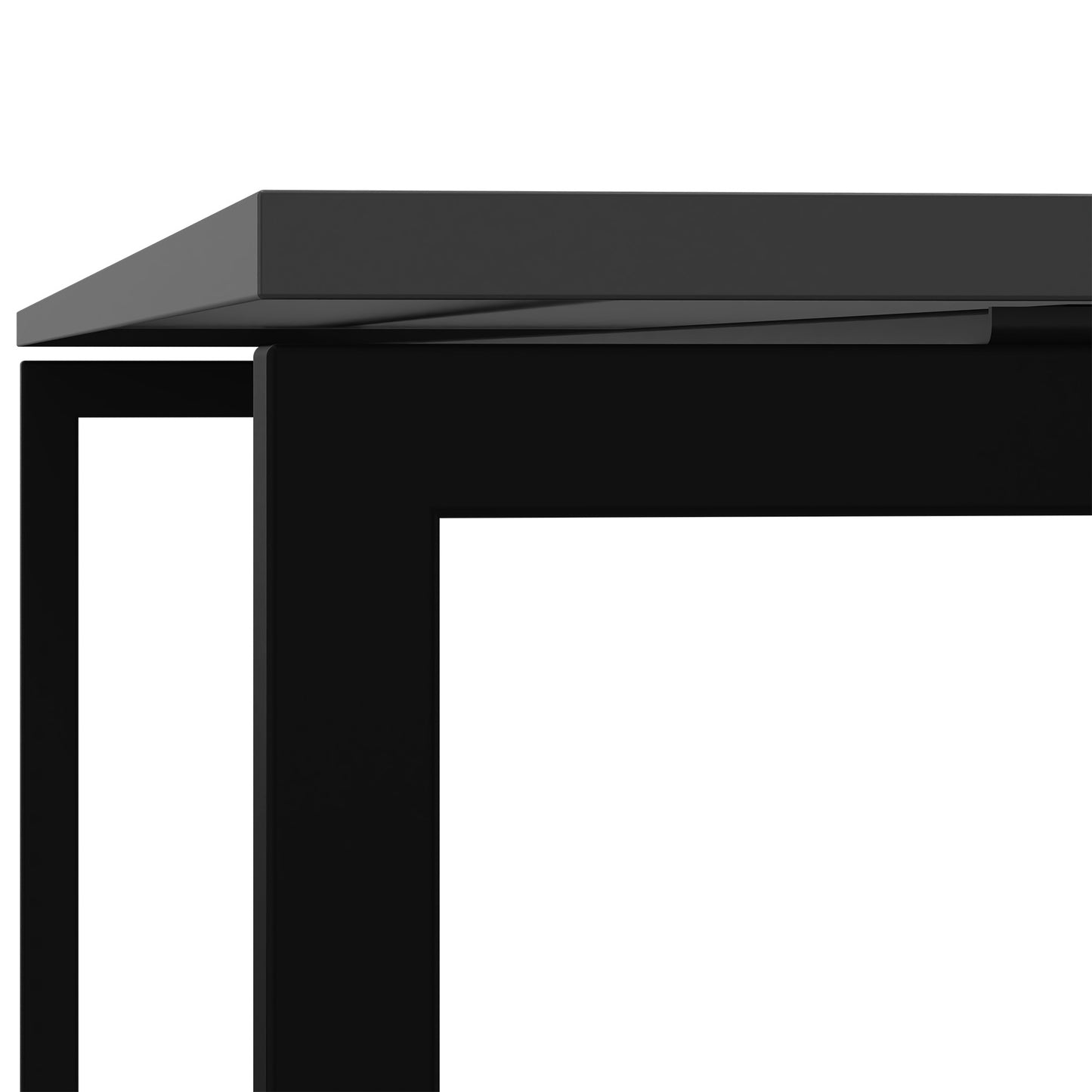 NOVA U meeting table | 2000 x 1000 mm, anthracite