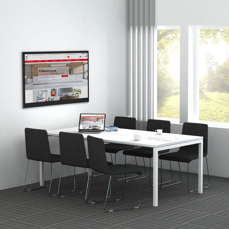 NOVA U meeting table | 2000 x 1000 mm, amber oak - 12 Main Image