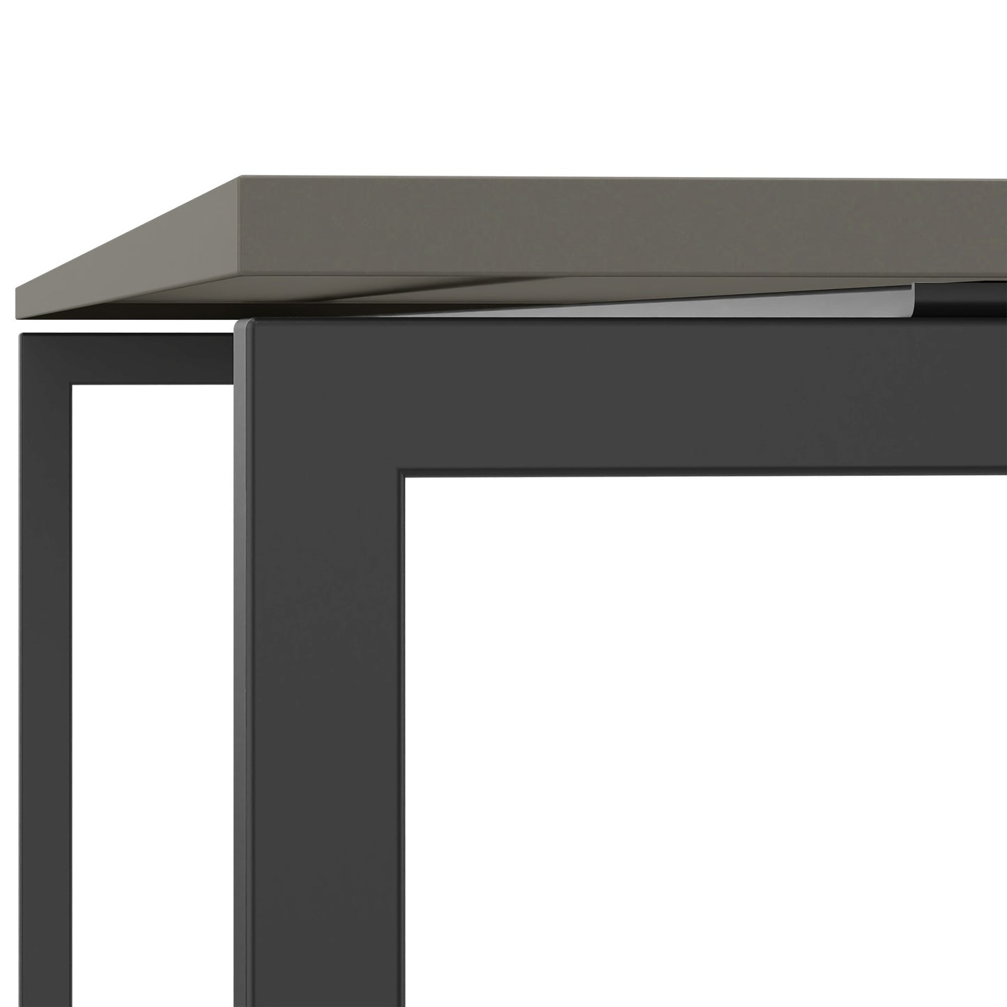 NOVA U meeting table | 2000 x 1000 mm, Cubanite gray