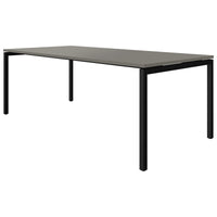 NOVA U meeting table | 2000 x 1000 mm, Cubanite gray