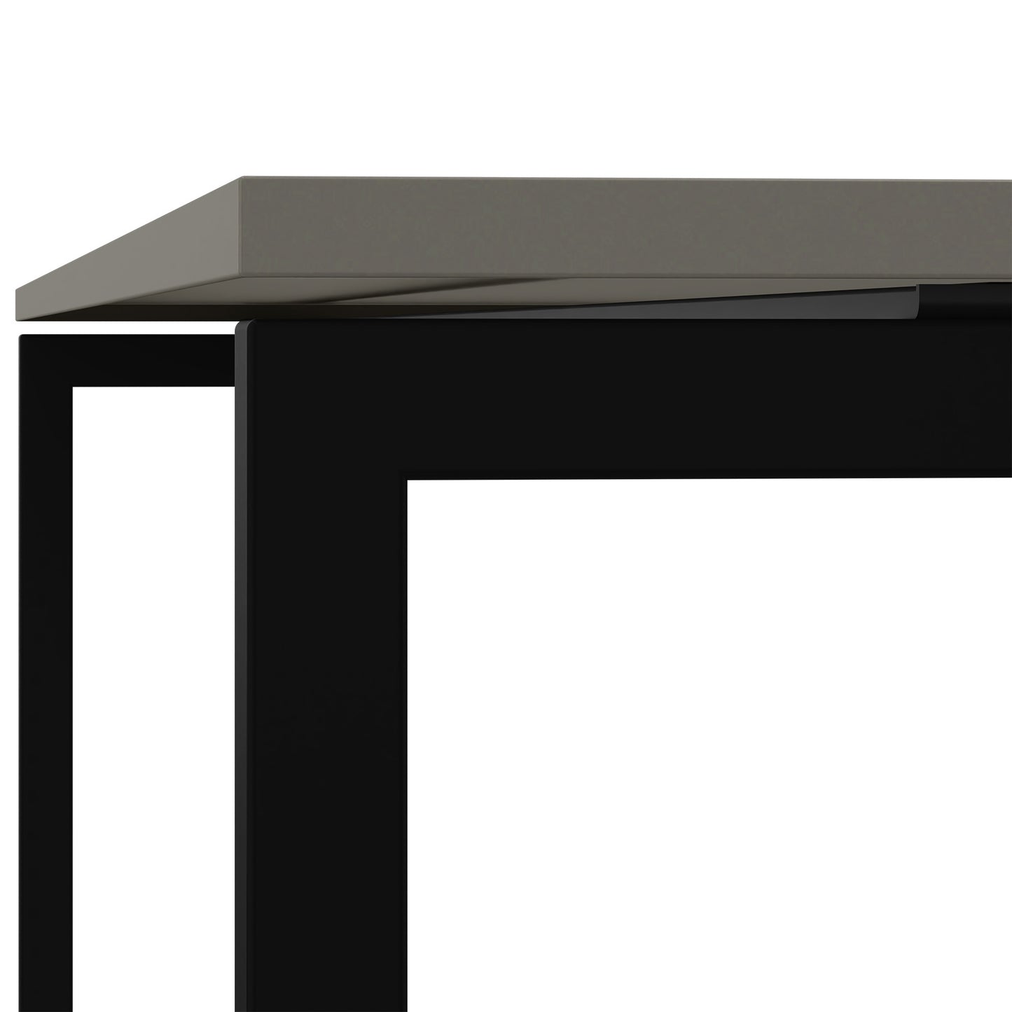 NOVA U meeting table | 2000 x 1000 mm, Cubanite gray