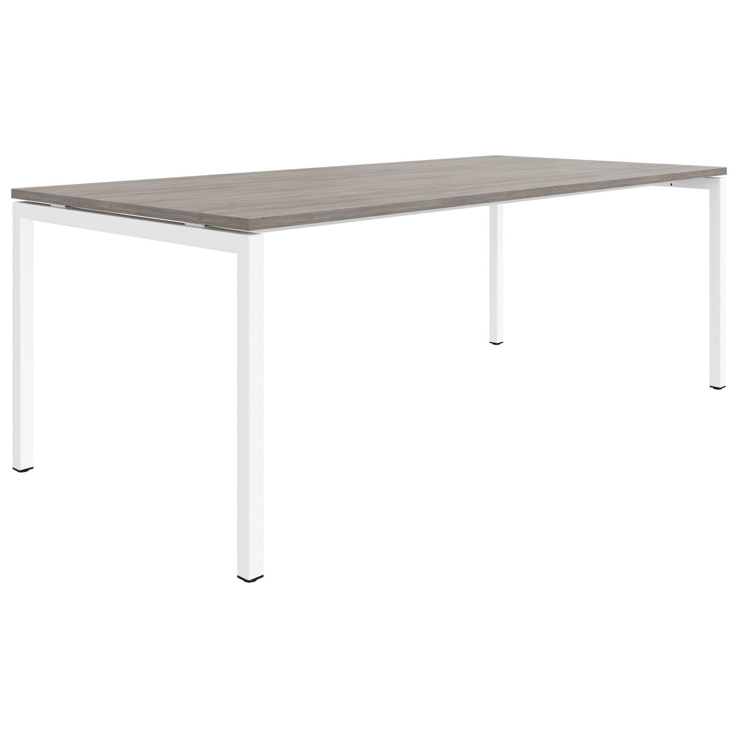 NOVA U meeting table | 2000 x 1000 mm, gray northern oak