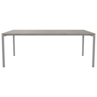 NOVA U meeting table | 2000 x 1000 mm, gray northern oak