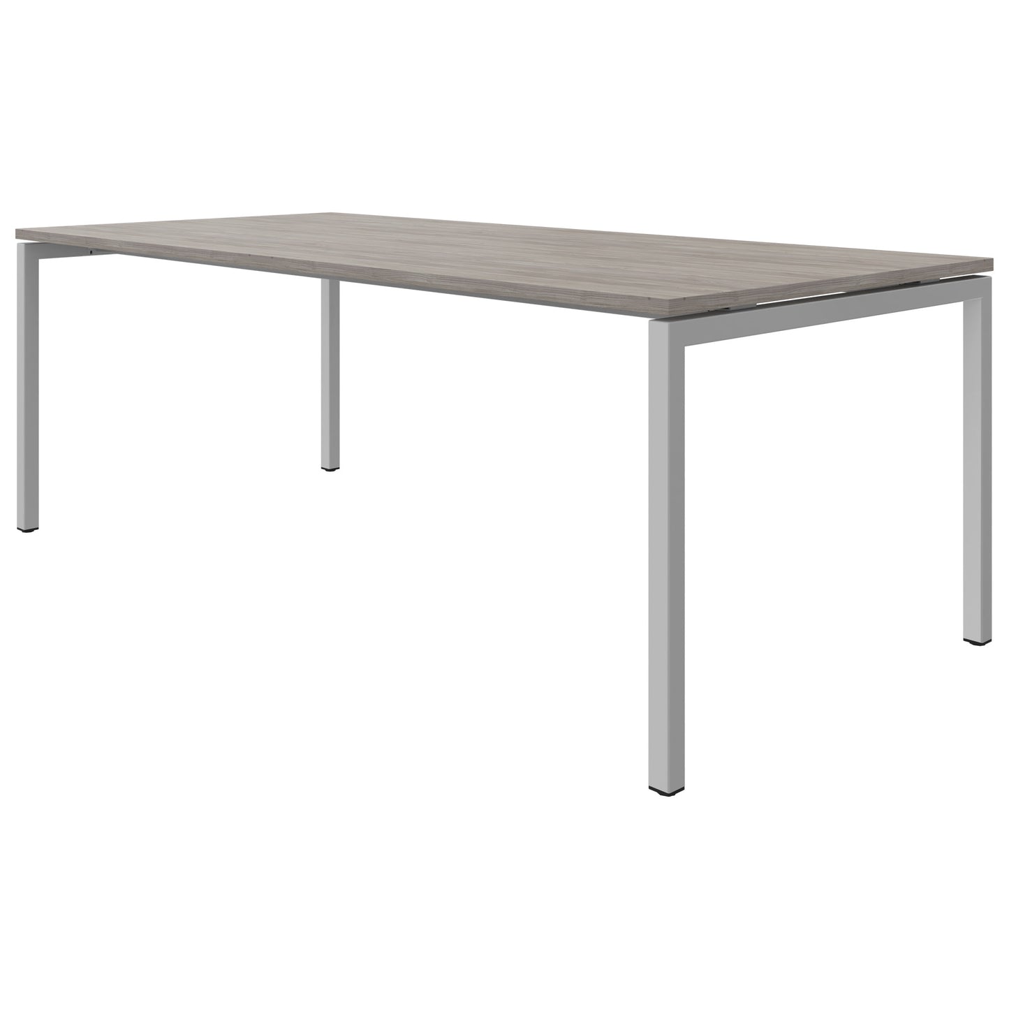 NOVA U meeting table | 2000 x 1000 mm, gray northern oak