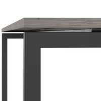 NOVA U meeting table | 2000 x 1000 mm, gray northern oak