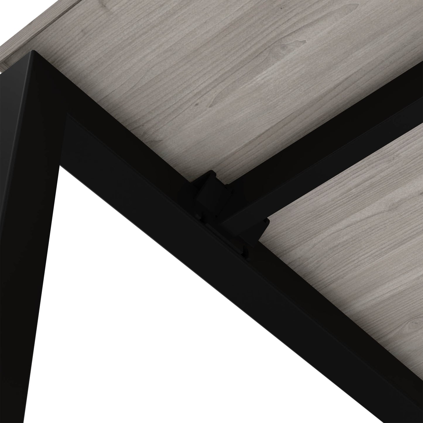 NOVA U meeting table | 2000 x 1000 mm, gray northern oak