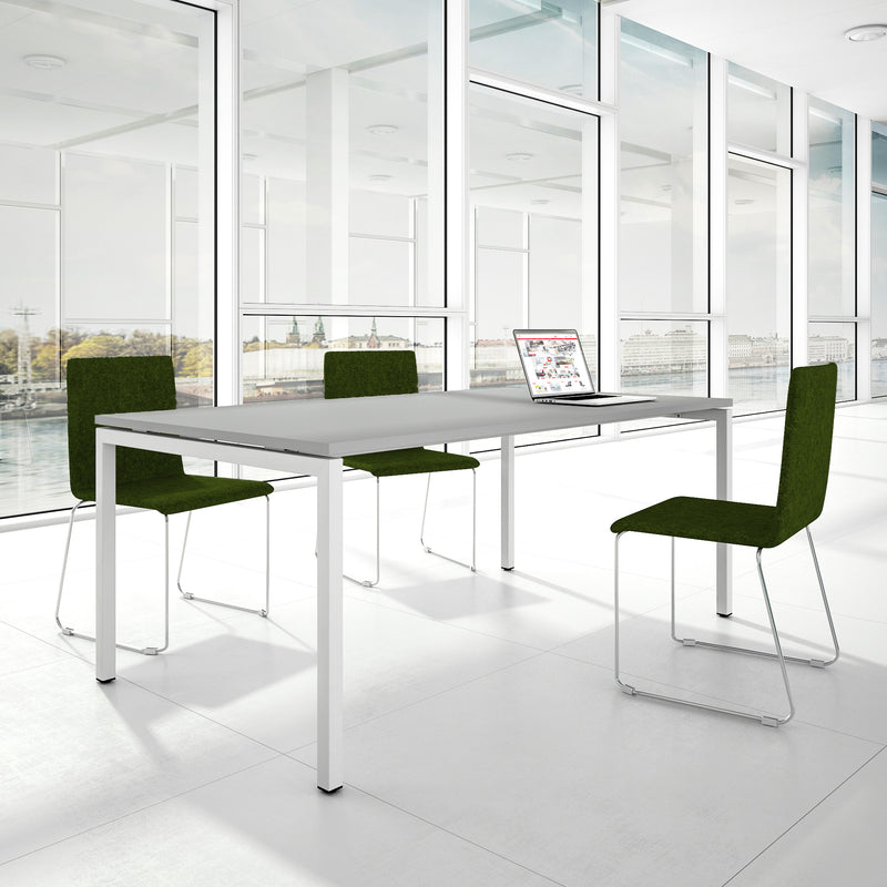 NOVA U meeting table | 2000 x 1000 mm, pearl gray - 1 Main Image