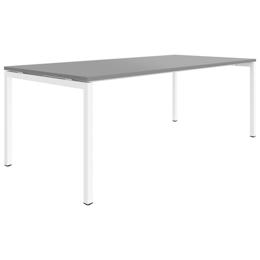 NOVA U meeting table | 2000 x 1000 mm, pearl gray