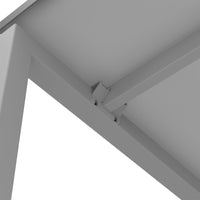 NOVA U meeting table | 2000 x 1000 mm, pearl gray