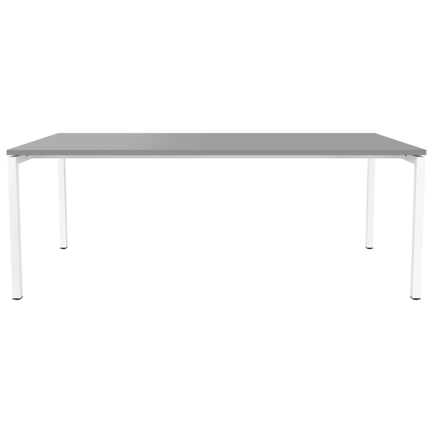 NOVA U meeting table | 2000 x 1000 mm, pearl gray