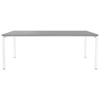 NOVA U meeting table | 2000 x 1000 mm, pearl gray