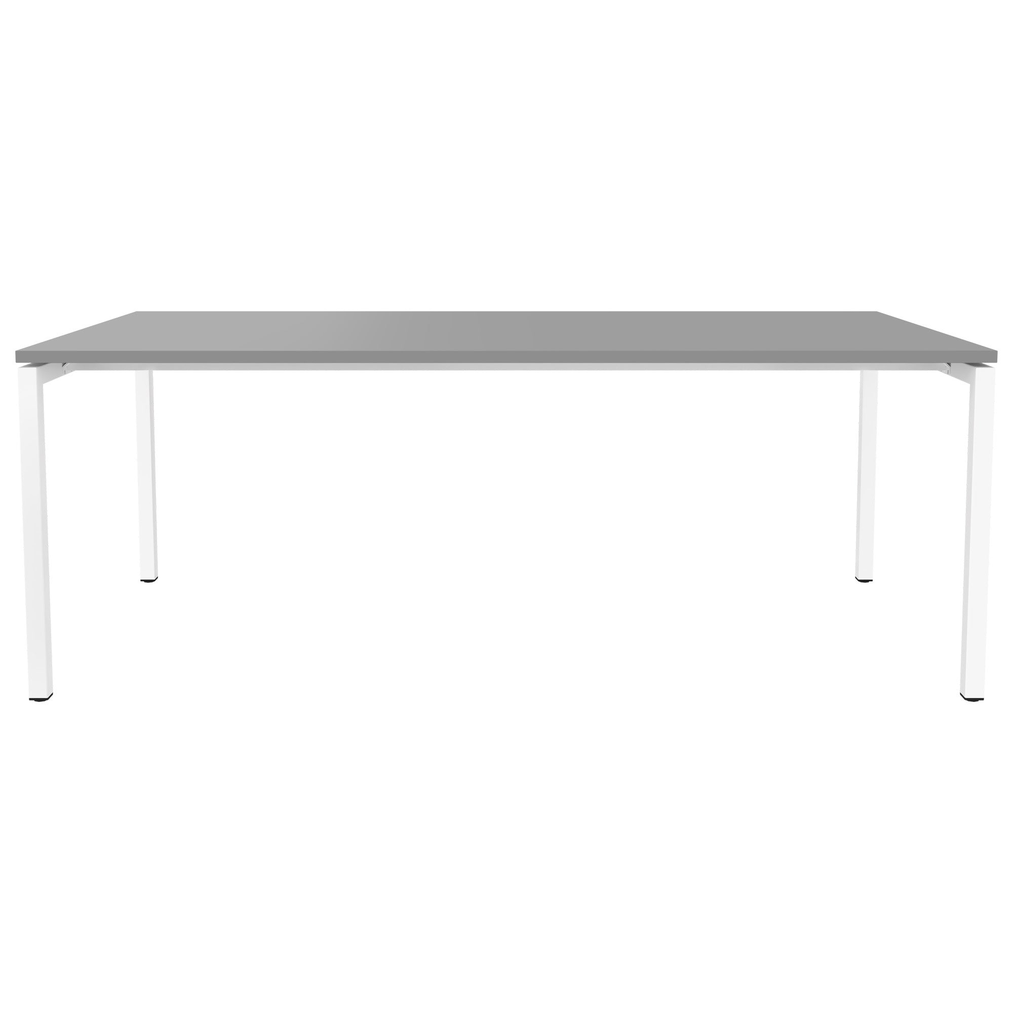 NOVA U meeting table | 2000 x 1000 mm, pearl gray