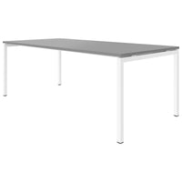 NOVA U meeting table | 2000 x 1000 mm, pearl gray