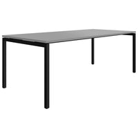 NOVA U meeting table | 2000 x 1000 mm, pearl gray