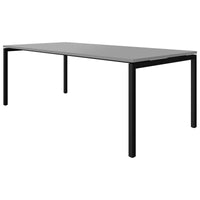 NOVA U meeting table | 2000 x 1000 mm, pearl gray