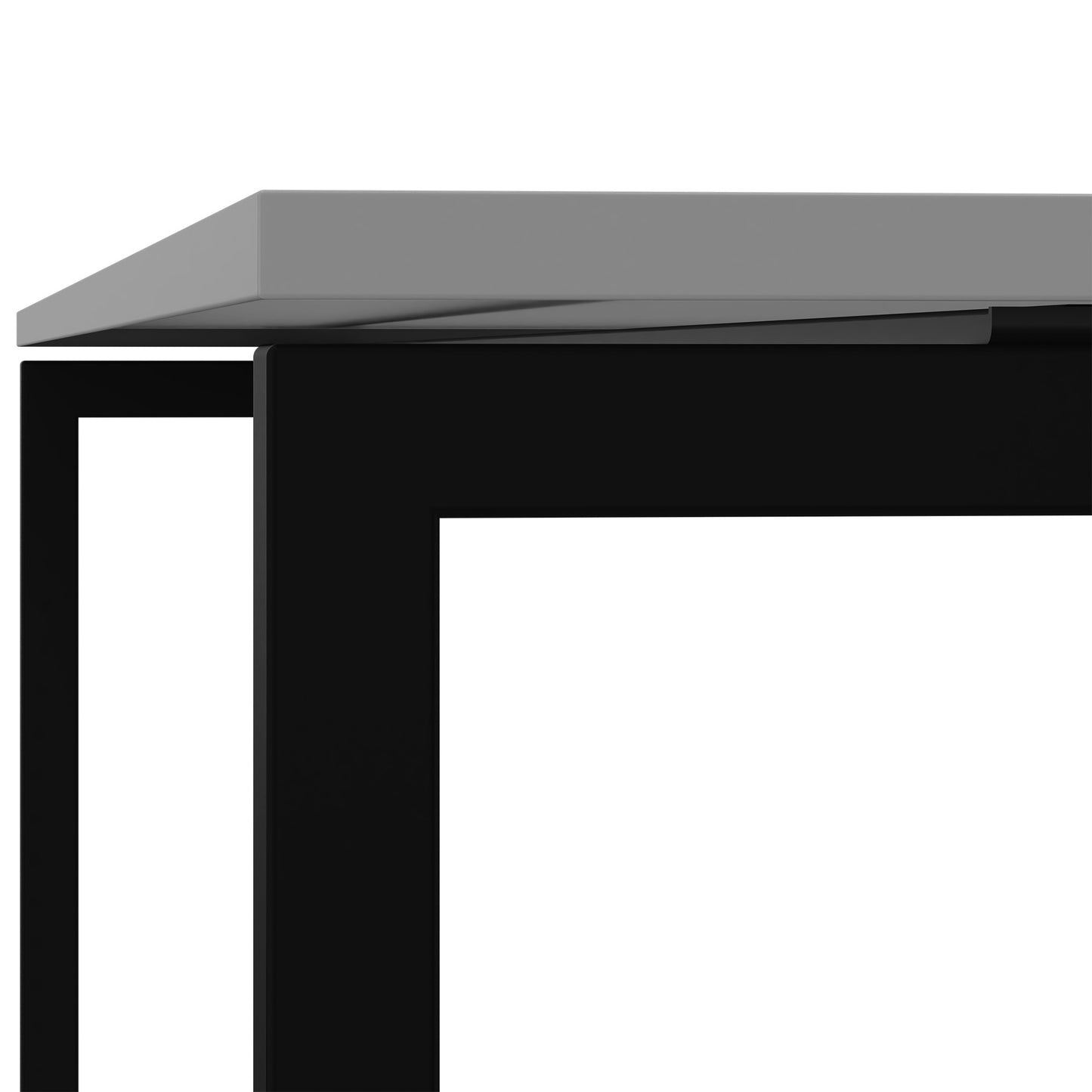 NOVA U meeting table | 2000 x 1000 mm, pearl gray