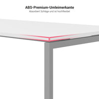 NOVA U meeting table | 2000 x 1000 mm, sand ash