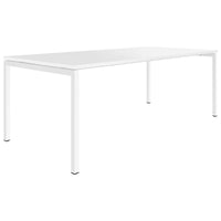 NOVA U meeting table | 2000 x 1000mm, White