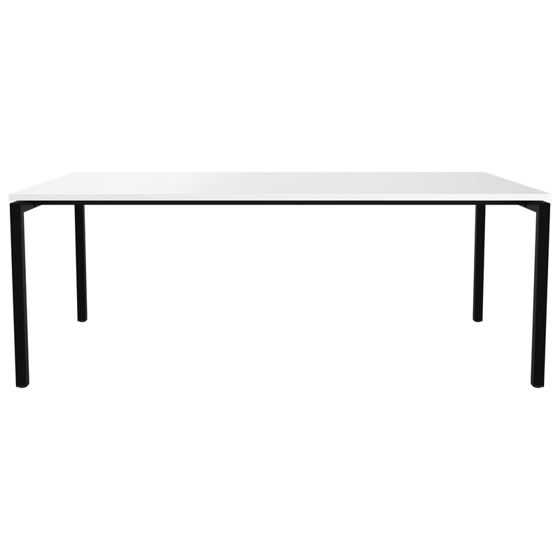 NOVA U meeting table | 2000 x 1000mm, White - 2 Main Image