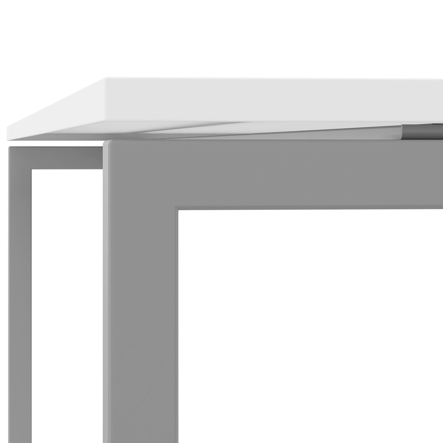 NOVA U meeting table | 2000 x 1000mm, White