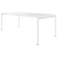 NOVA U meeting table | 2000 x 1000mm, White