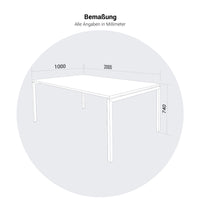 NOVA U meeting table | 2000 x 1000mm, White