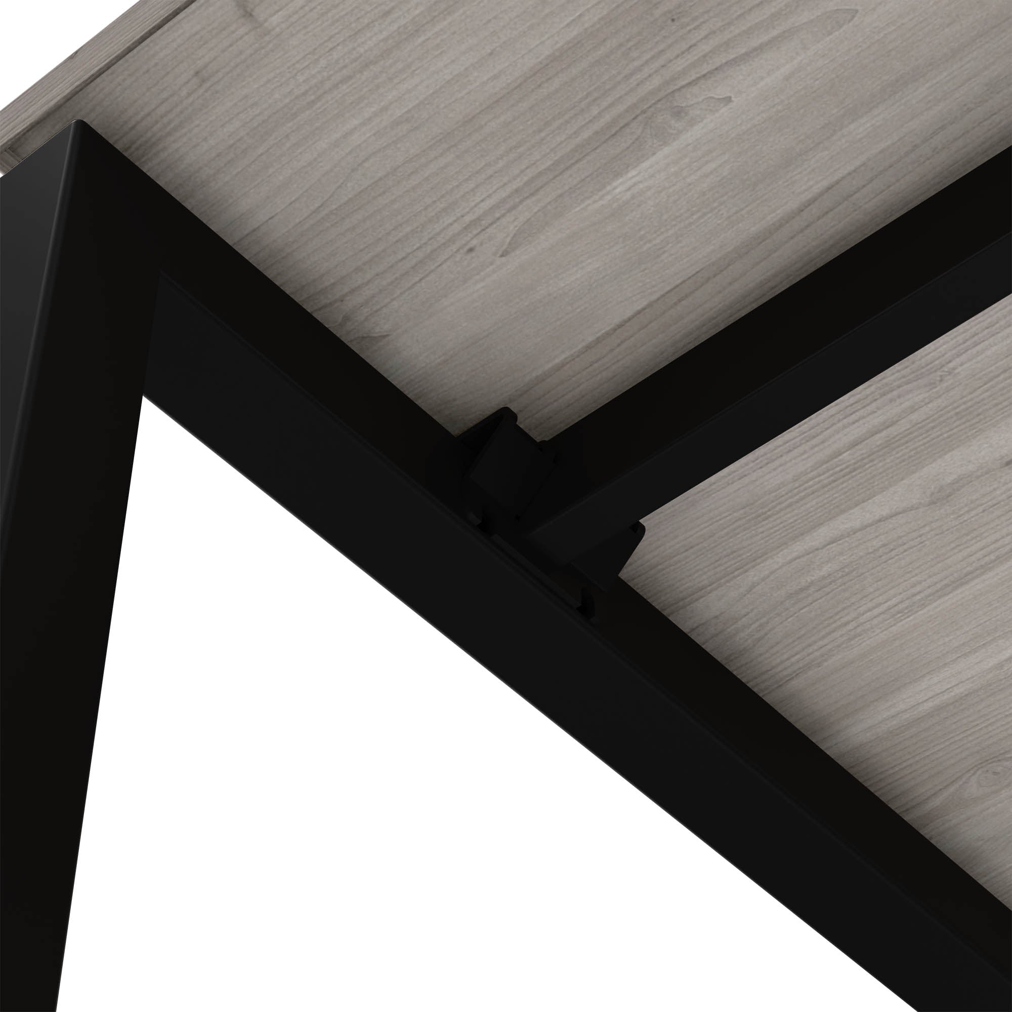 NOVA U Chefschreibtisch | 2000 x 1000 mm, Nordeiche grau