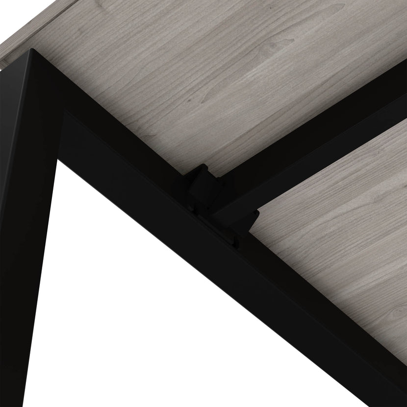NOVA U Chefschreibtisch | 2000 x 1000 mm, Nordeiche grau