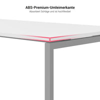 NOVA U Chief Desk con bassa bordo | 2000 x 1382 mm, antracite