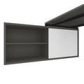 NOVA U Chefschreibtisch mit Lowboard | 2000 x 1382 mm, Cubanitgrau - 3 Thumbnail Image