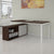 NOVA U Chief Desk con bassa bordo | 2000 x 1382 mm, noce