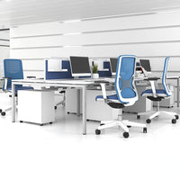 NOVA U Desk del team | 3200 x 1640 mm, bianco