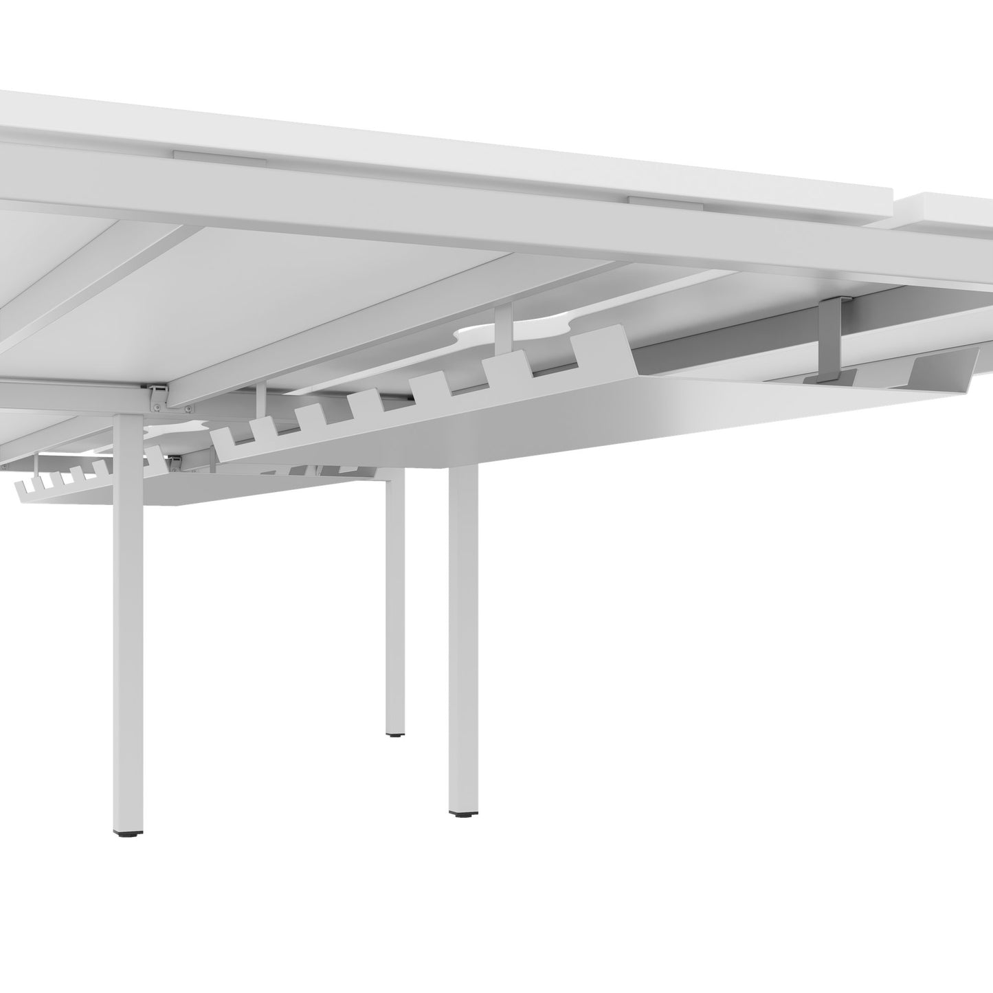 NOVA U Desk del team | 3200 x 1640 mm, bianco