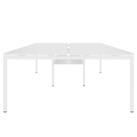 NOVA U Desk del team | 3200 x 1640 mm, bianco