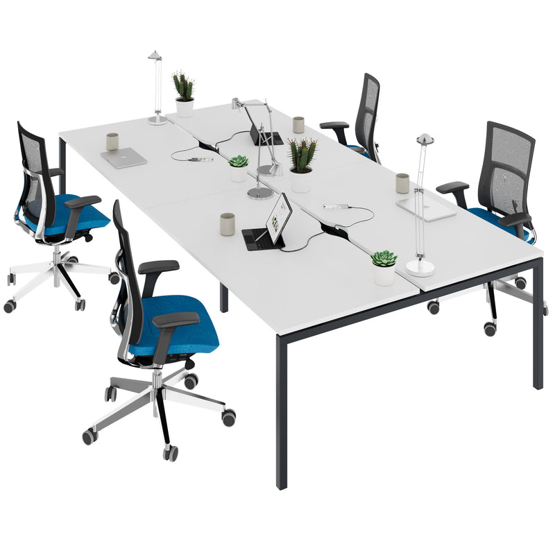 NOVA U Team desk | 3200 x 1640 mm, white - 1 Main Image