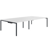 NOVA U Desk del team | 3200 x 1640 mm, bianco